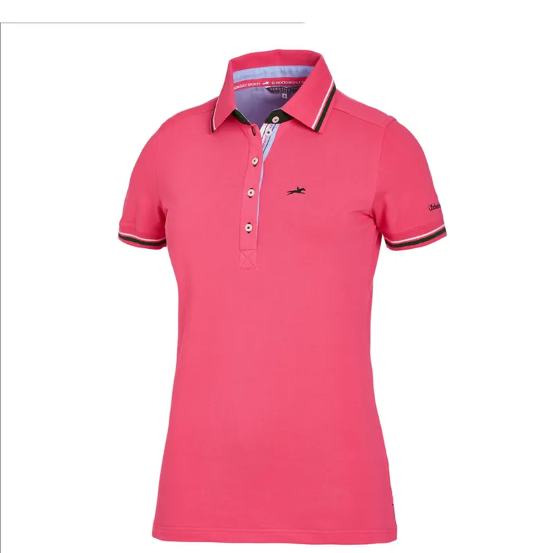 Schockemohle Maira Style Ladies Polo Shirt - Hot Pink